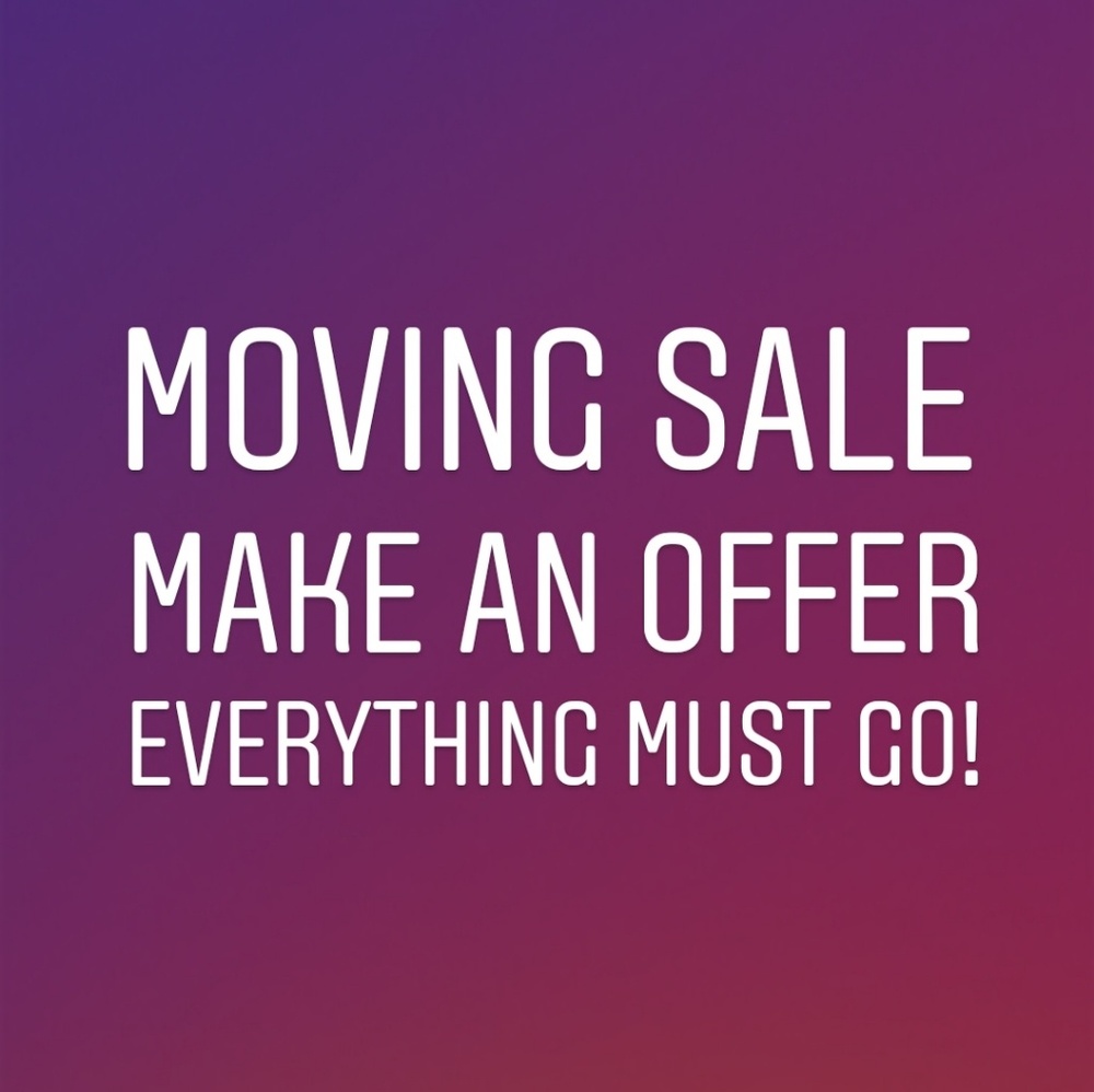 Moving sale!